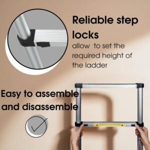 Échelle télescopique en aluminium