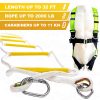 Rope Ladder Fire Escape 32 ft with Full Body Harness 1