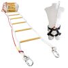 Emergency Fire Escape Ladder 4 story 32 ft with Safety Harness 1