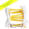 Fire Escape Rope Ladder 5 m with Carabiners - Emergency Evacuation Ladders - Flame Resistant Compact & Lightweight Safety Ropes 900 kg Weight Capacity