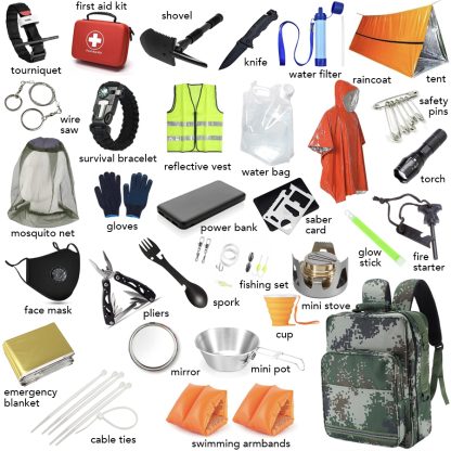 Military Survival Gear - Camping Safety & Survival Equipment & 1st Aid Kit