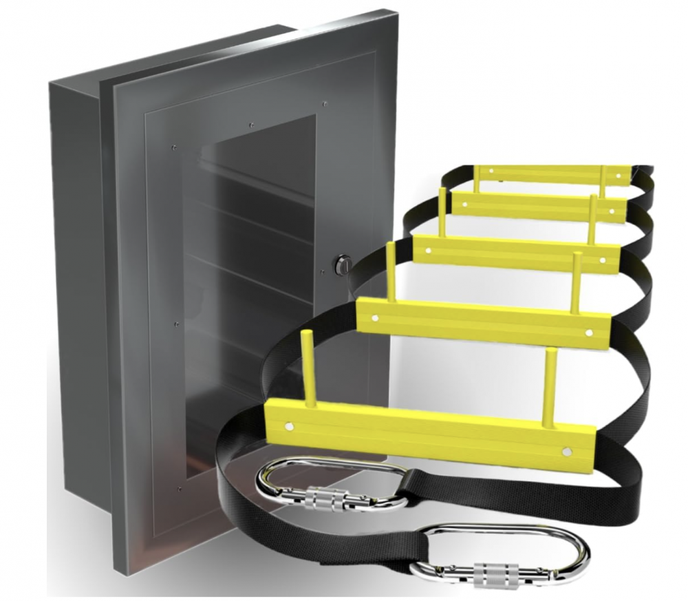 Wall Mounted Fire Ladder 3 Floor House