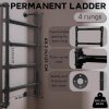 Metal 4-Rung Wall Fixed Ladder 2