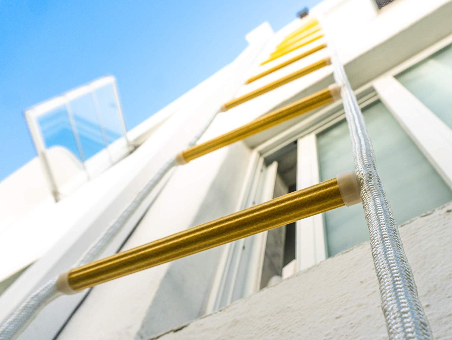 Kletterseilleiter 8m - Rettungsleiter 8m - Notleiter 8m – Bild 6