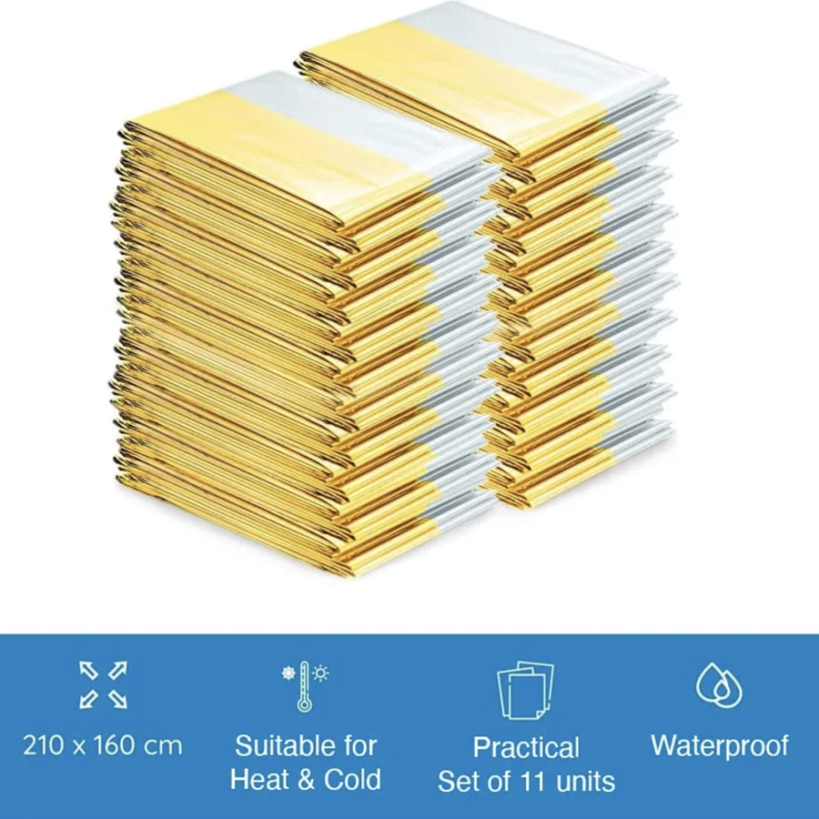 Rettungsdecke Gold & Silber | 11 Einheiten 10