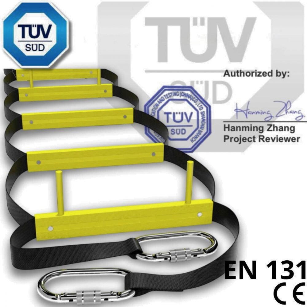 Zertifiziert Feuerleitern Rettungsleiter - 4 m