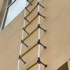 Escalera de cuerda de seguridad de 7.5 m con estabilizadores de separación 8