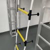 Escalera de cuerda de seguridad de 7.5 m con estabilizadores de separación 4