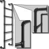Escalera de salida de acero galvanizado