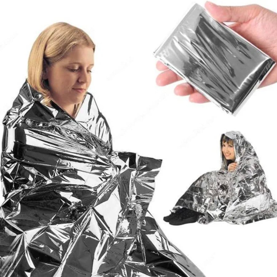 Couverture de survie thermique réfléchissante couverture de camping