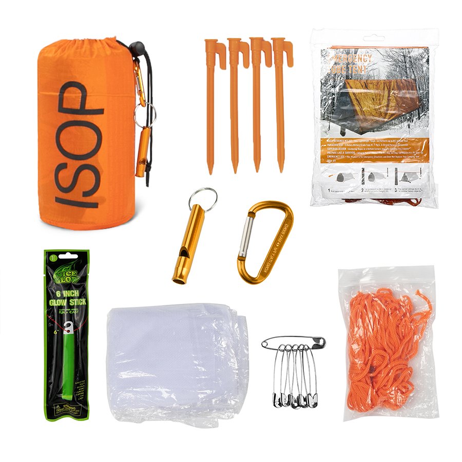 Tente De Survie En Feuille D'aluminium Pour 2 Personnes – 93,31 Pouces, étanche, Légère – Pour Camping, Randonnée, Alpinisme