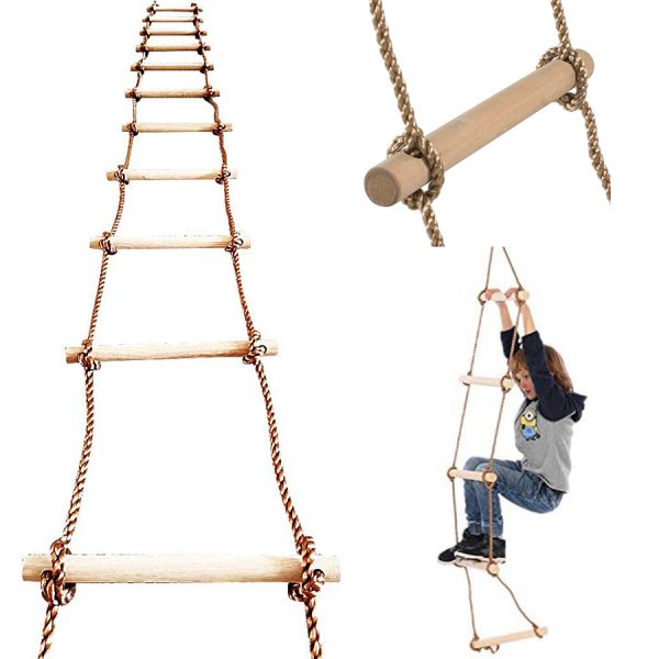 Climbing rope ladder