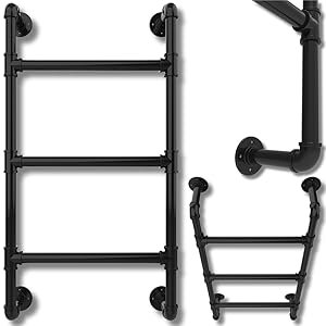 3-step permanent industrial pipe ladder