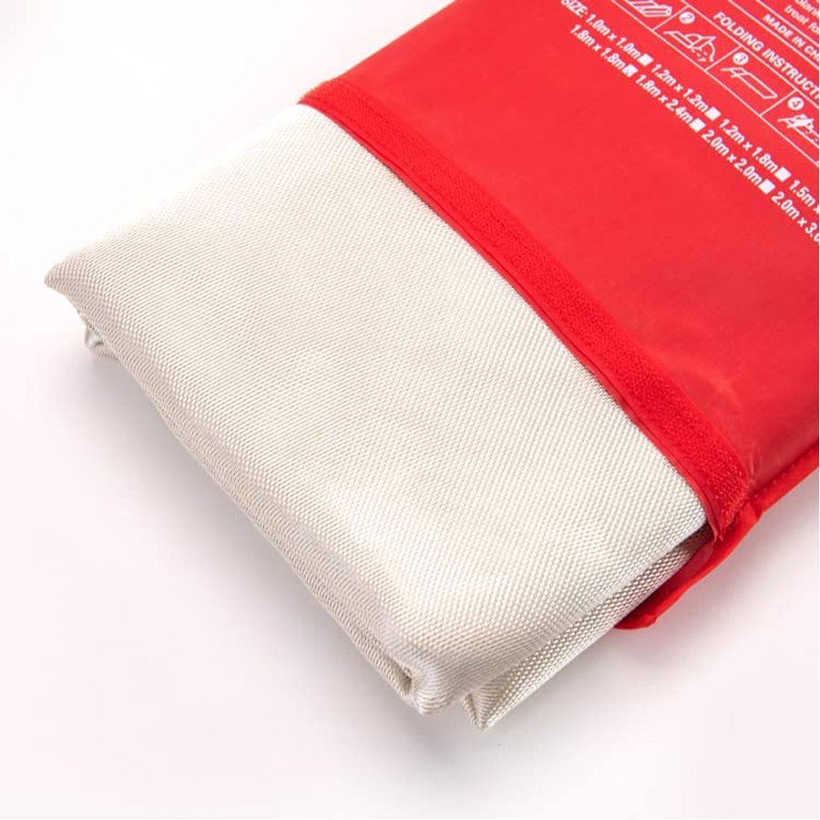 COPERTA ANTINCENDIO ANAF 100x100 cm IN FIBRA DI VETRO CUSTODIA RIGIDA