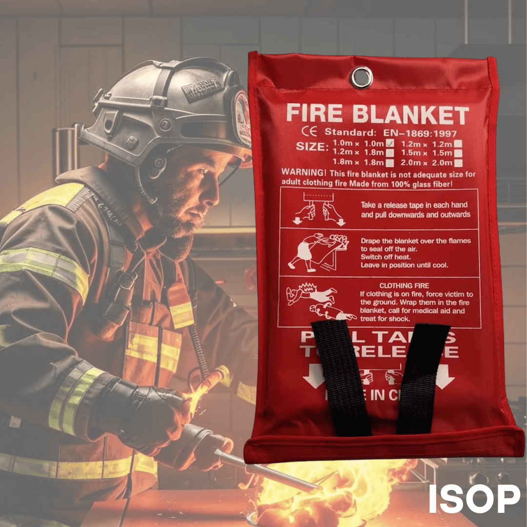 4 Coperte Antincendio Di Emergenza &ndash; 39x39 Pollici (100x100cm), In Fibra Di Vetro, Portatili