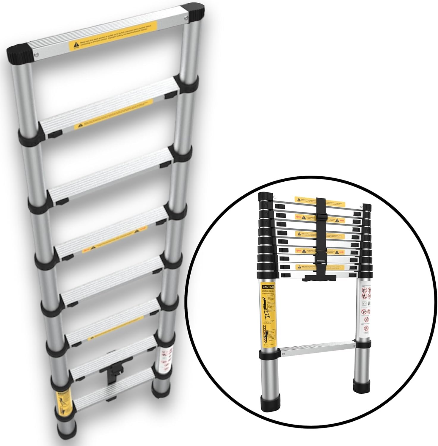 Scala di estensione pieghevole | Scala portatile da 2.6 m