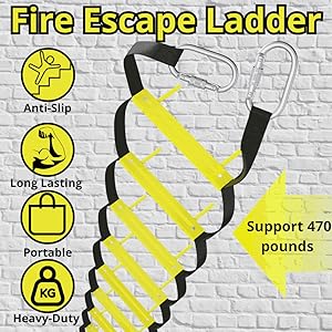 Buitenwandgemonteerde brandontsnapladder 8m 2
