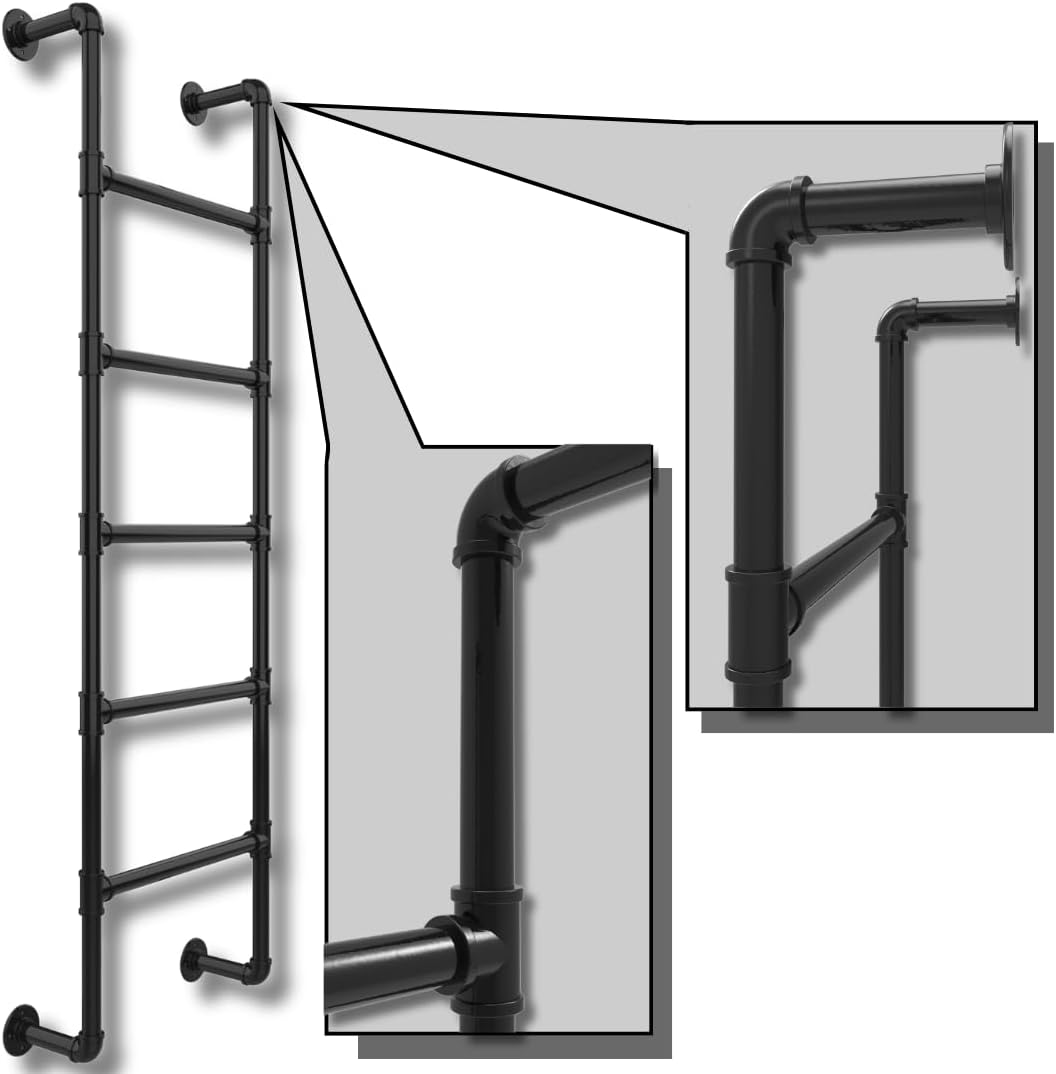 Wandgemonteerde Metalen Stapelbed Ladder