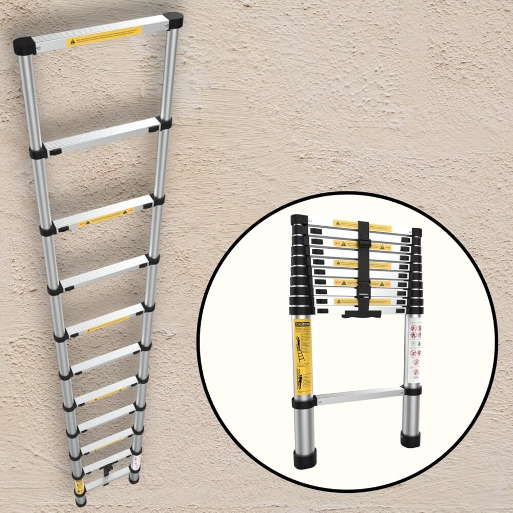 Échelle Télescopique 5M - 2,5 M 2,5 M Avec Stabilisateur - Échelle