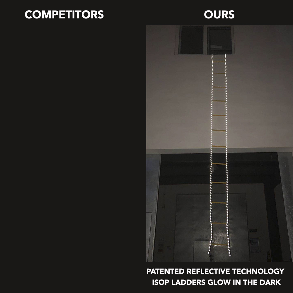 reflective rope ladders