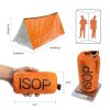 Emergency Survival Shelter Tent for 2 People 3 Paracords Tent Stakes Glow Stick Whistle 100 Waterproof Tent Ultralight Extra Large 2