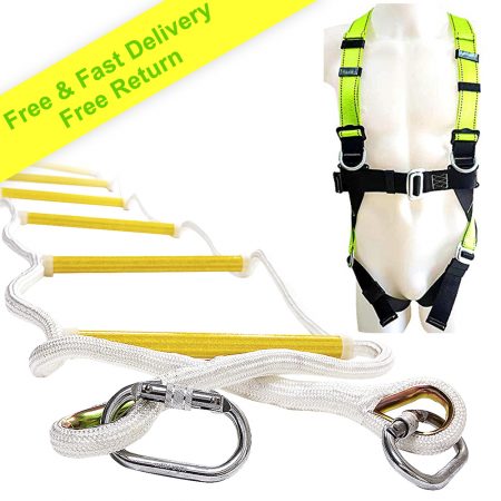 Rope Ladder 32 ft with Full Body Harness