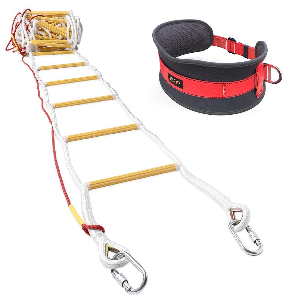 Safety Ladder 10 m Flame Resistant with Stand-Off Stabilizers 12