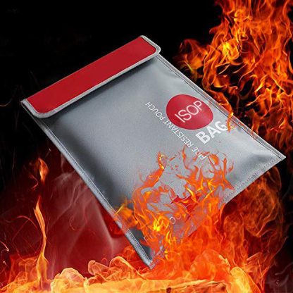 Fireproof Money Safe Document Bag 15" x 11" 4