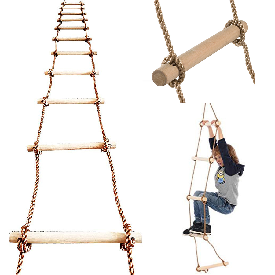 wooden swing ladder