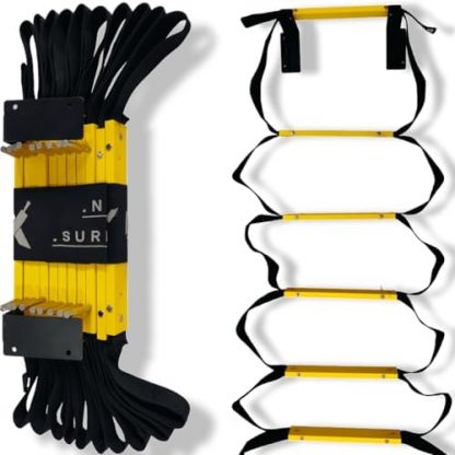 Wall-Mounted Fire Escape Ladder for 3-Story