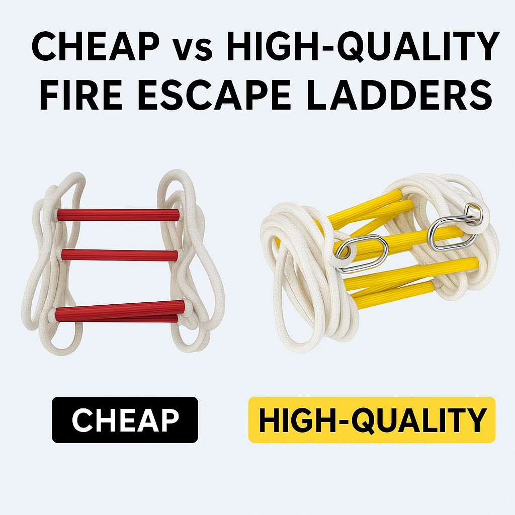 Cheap vs Expensive Fire Escape Ladders: What Are You Paying For? 1 Cheap vs Expensive Fire Escape Ladders