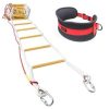 rope ladder with belt for fire escape