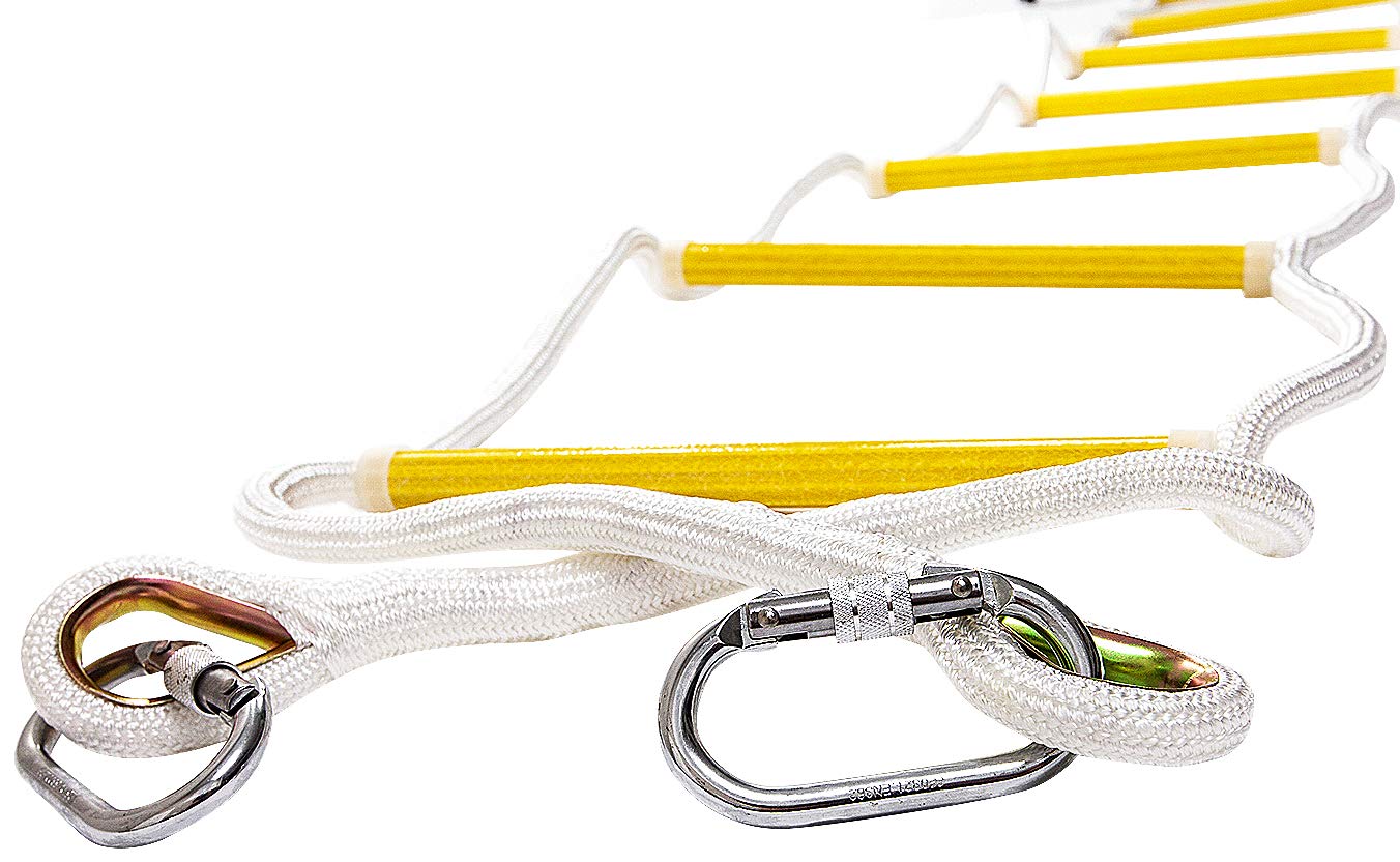 Details about   ISOP Fire Escape Rope ladder 2 3 4 Story Homes Rescue Rope Ladders for Adults 
