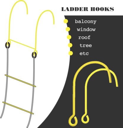 Window Iron Hooks for Fire Escape Ladder
