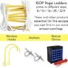 ISOP Window Iron Hooks for Fire Escape Ladders & Emergency 4