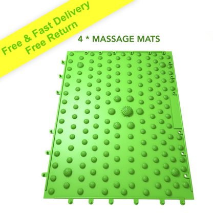 4 Massaging Floor Mats + Dual Foot Massage Roller 1
