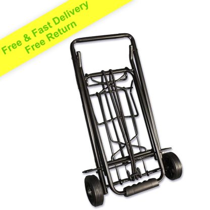 Shopping Cart Folding Lightest Dolly Hand Truck | Big Wheels 1