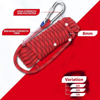 ISOP Climbing Rope 50ft (15m) 8mm for Man Woman or Children 3
