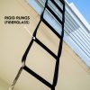 Ladder with fiberglass rungs
