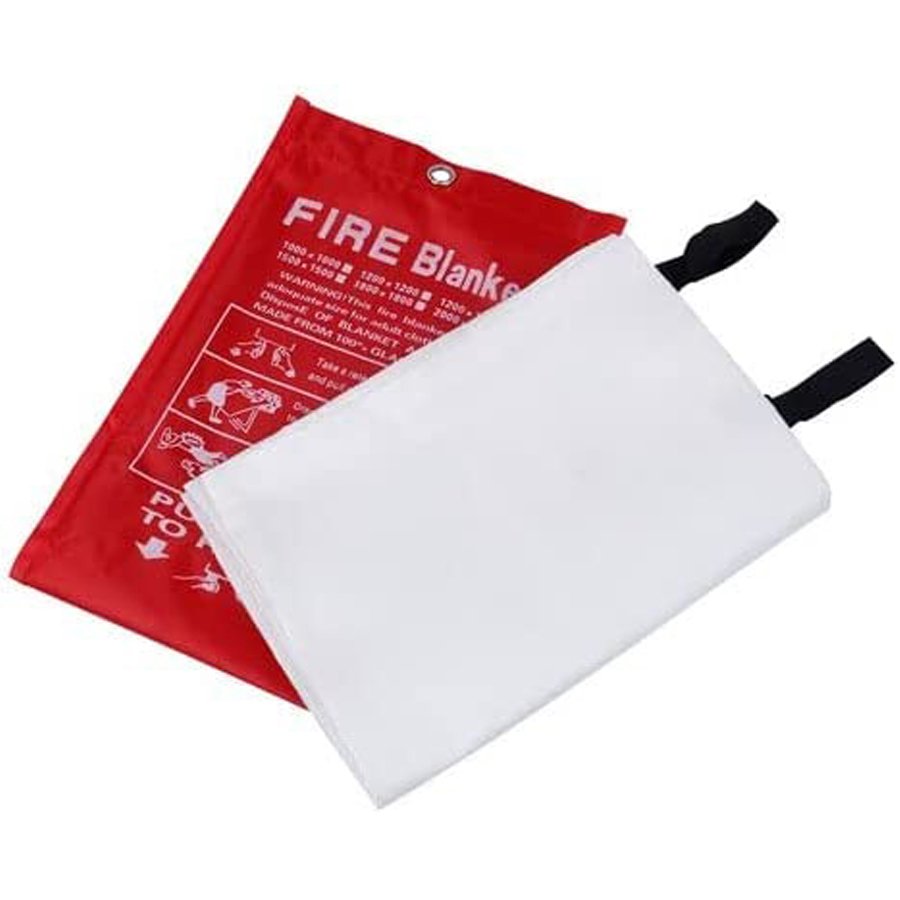 Fire Blanket 8-Pack For Kitchen & Grill - 47x47 Inch Fiberglass Emergency Fire Suppression Blanket, Flame Retardant & Heat Resistant (Orange) Grease Fire Blanket - View #10