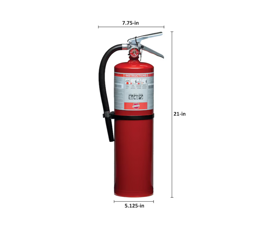 Tall Dry Chemical Fire Extinguisher